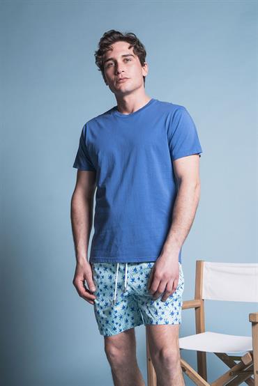 SWIMMING TRUNKS POLY.ALLOVER TURT ACQUA