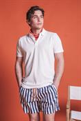 SWIMMING TRUNKS POLY.ALLOVER STRIPE BLUE STRIPE