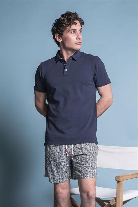 POLO S/S PIQUET SOLID G/D NAVY