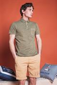 POLO PKT S/S JERSEY SLUB G/D GREEN