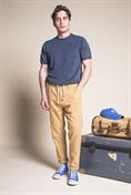 CHINO LONG COMF.MIXED LINEN Y/D BEIGE STRIPE