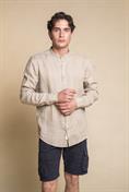 COREANA SLIM 100% LINEN L/S G/D SALVIA