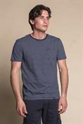 T-SHIRT PKT S/S COTTON F/D  NAVY