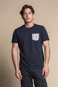 T-SHIRT PKT S/S KRAVET COTTON F/D  NAVY