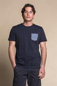 T-SHIRT PKT S/S FLICK COTTON F/D  NAVY