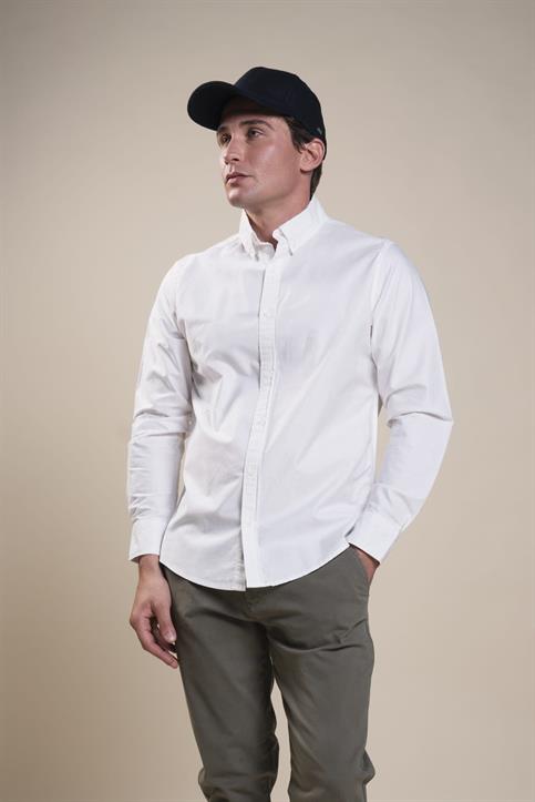 BUTTON DOWN L/S OXFORD WHITE