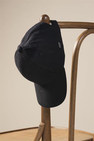 CAP MIXED WOOL BLACK