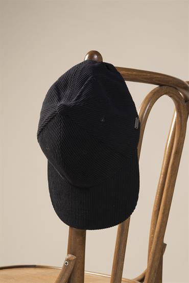 CAP CORDUROY 500 STRIPES BLACK