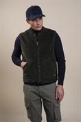 GILET REVERSE CORDUROY 500 STRIPES GREEN