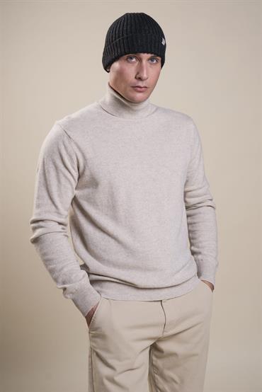 TURTLENECK MIXED VISCOSE OFF WHITE