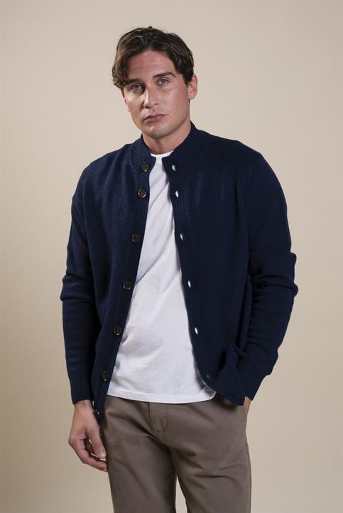 CARDIGAN BTN LAMBSWOOL NAVY