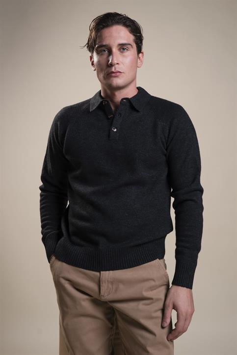 POLO NECK LAMBSWOOL BLACKBOARD