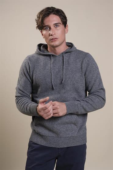 HOODIE LAMBSWOOL GREY