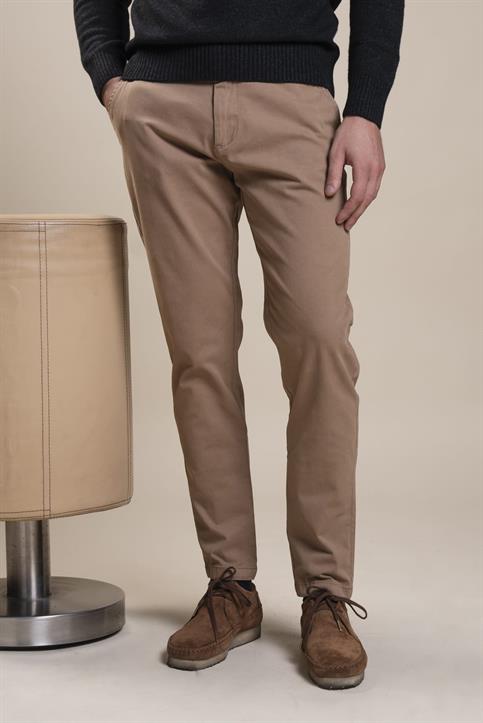 CHINO LONG SLIM TWILL STRETCH G/D COOKIE