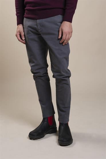 CHINO LONG SLIM TWILL STRETCH G/D C.ROCK