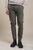 CHINO LONG SLIM TWILL STRETCH G/D GREEN