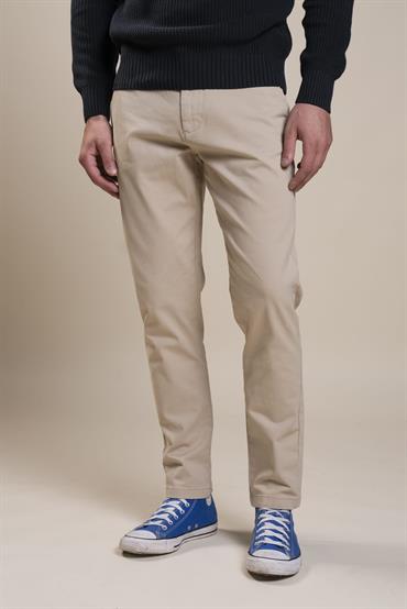 CHINO LONG SLIM TWILL STRETCH G/D DESERT