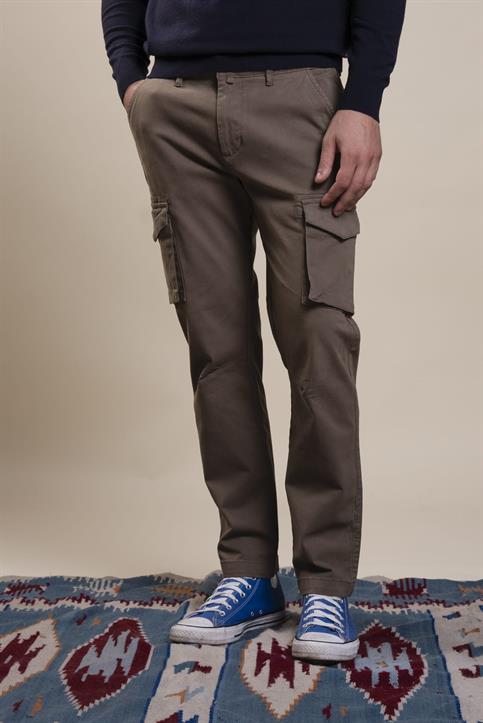 CARGO LONG SLIM TWILL STRETCH G/D MUD