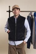 GILET REVERSE CORDUROY 500 STRIPES NAVY