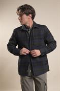 OVERSHIRT L/S FLANNEL NAVY CHECK