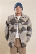 OVERSHIRT 4 PKT L/S FLANNEL BEIGE