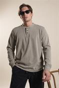 CHESTER L/S REGULAR JERSEY SOLID G/D MIL.GREEN