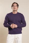 ROUND NECK LAMBSWOOL PURPLE