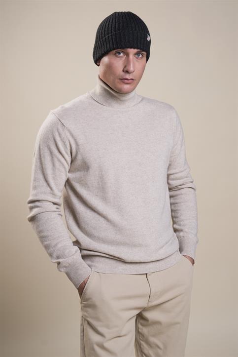 TURTLENECK MIXED MERINOS CREAM