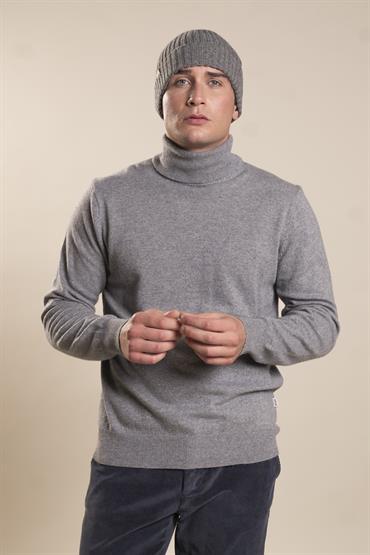 TURTLENECK MIXED MERINOS GREY