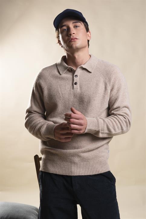 POLO NECK LAMBSWOOL LT.BEIGE