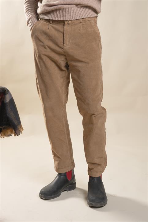 CHINO LONG PINCES COMF. CORDUROY 500 STRIPES G/D COOKIE