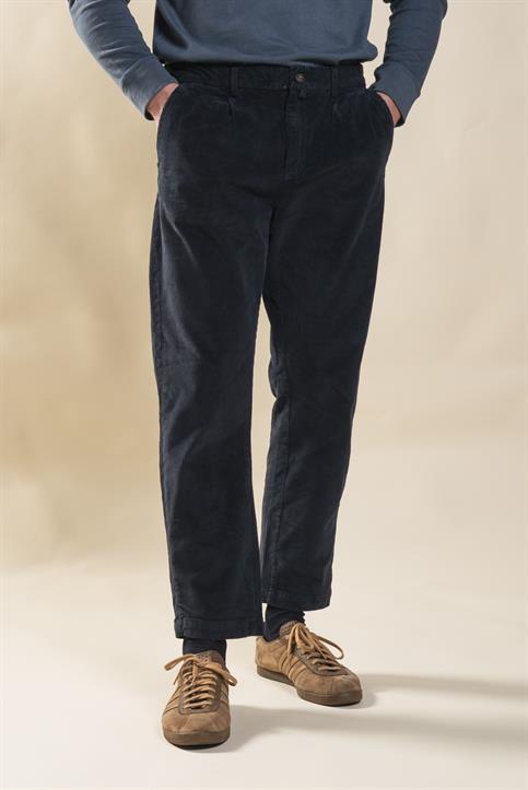 CHINO LONG PINCES COMF. CORDUROY 500 STRIPES G/D NAVY