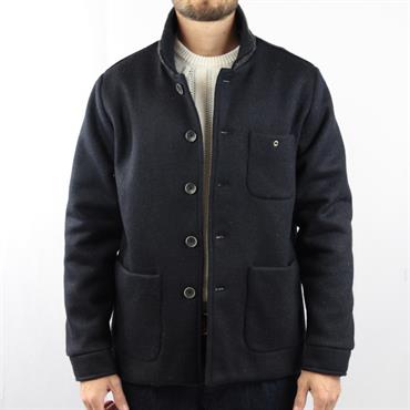 3 POCKET JACKET BOILED WOOL NAVY