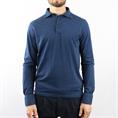 POLO L/S OXFORD PIQUET SOFT INDACO