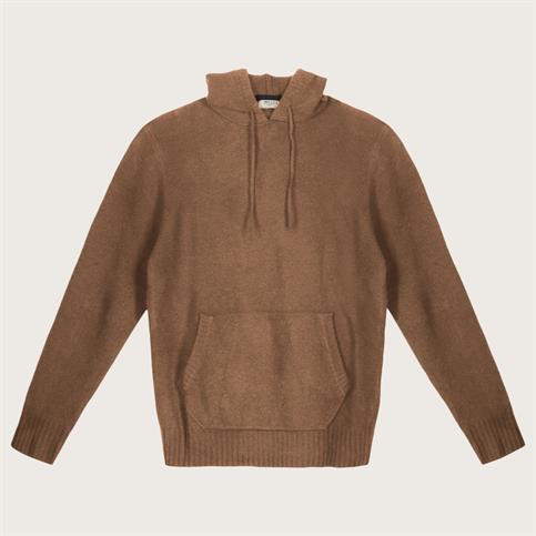 HOODIE 62%ACRY/30%NYL/6%WOOL/2%SPAND. BEIGE