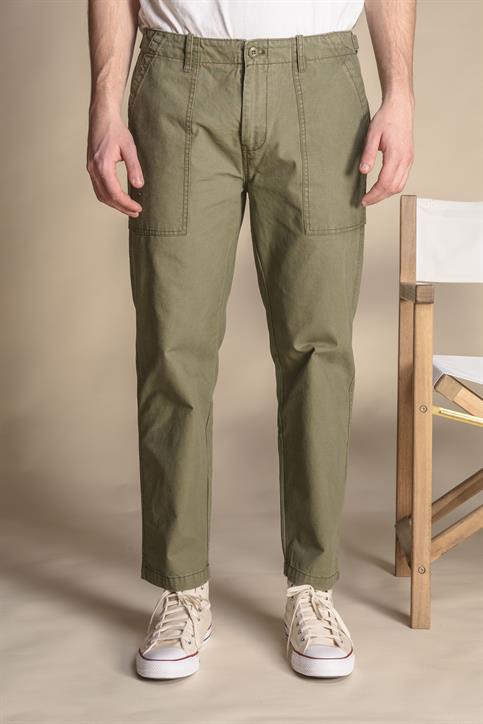 FATIGUE LONG COMF.COTTON SLUB F/D MIL.GREEN