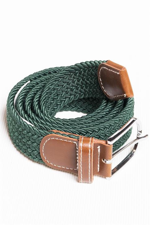 BELT COTTON STRETCH GREEN