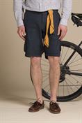 CARGO SHORT COMF.MIXED LINEN G/D NAVY
