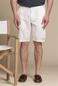 CARGO SHORT COMF.MIXED LINEN G/D WHITE