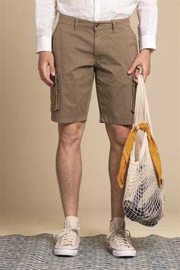 CARGO SHORT COMF.TWILL STRETCH G/D MUD