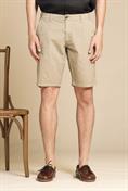 CHINO SHORT COMF.PINCES POPELINE G/D TAUPE
