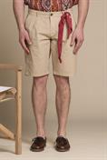 CHINO SHORT COMF.PINCES POPELINE G/D DESERT