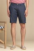 CHINO SHORT COMF.CHAMBRAY G/W DK.BLUE