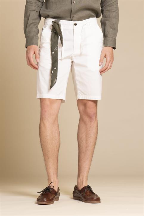 CHINO SHORT COMF.POPELINE G/D MILK