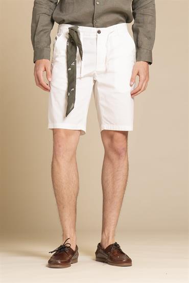 CHINO SHORT COMF.POPELINE G/D MILK