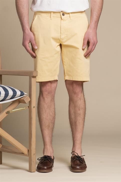 CHINO SHORT COMF.TWILL STRETCH G/D LT.YELLOW