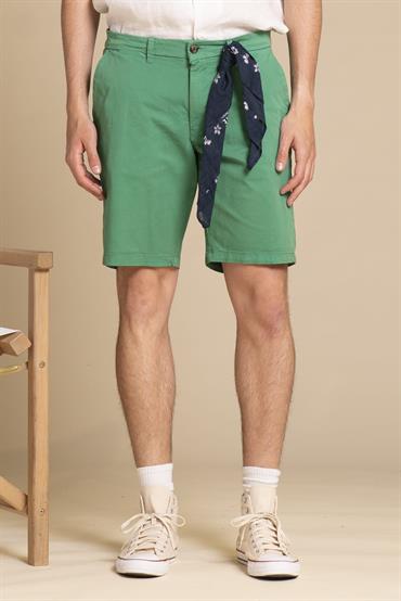 CHINO SHORT COMF.TWILL STRETCH G/D GREEN