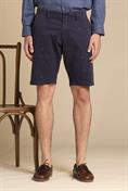 CHINO SHORT COMF.TWILL STRETCH G/D EMBROIDERY NAVY