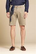 CHINO SHORT COMF.TWILL STRETCH G/D EMBROIDERY SALVIA