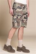 CARGO SHORT COMF.RIPSTOP F/D CAM.GREEN